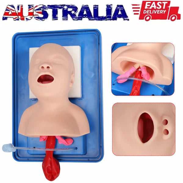 Intubation Manikin Lab Airway Management Training Infant Tracheal Manikin with Tube - Image 1
