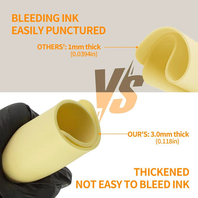 10PCS 3mm Tattoo Practice Fake Skin Double Sided Reusable Silicone Beginner - Image 6