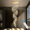 Staircase Chandelier Lighting Crystal Living Room Pendant Light Bar Ceiling Lamp