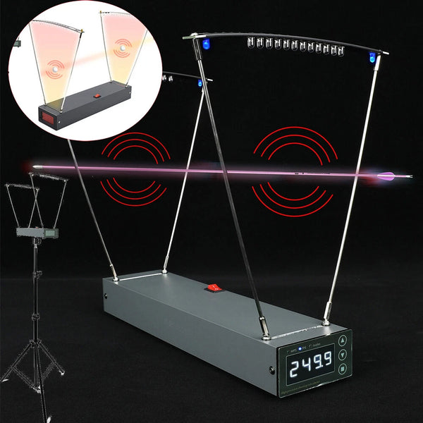 Shooting Chronograph Speed Meter Velocimetry Bullet Speed Measuring Tool 6500FPS