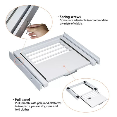AIWFL Washer Dryer Stacking Kit Stacking Fram Kit with Non-slip Mat for Home - Image 7