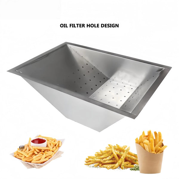 Commercial French Fries Chips Dump Station Oil Colanders Filter For Potato Chips - Image 3