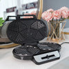 Electric Waffle Maker Heart-Shaped Non-Stick double-Side No Flip Design - Image 4