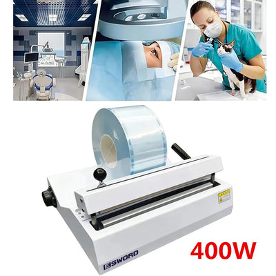 Dental Sterilization Bag Sealer Adjustable Temp Medical Pouch Sealing Machine - Image 1