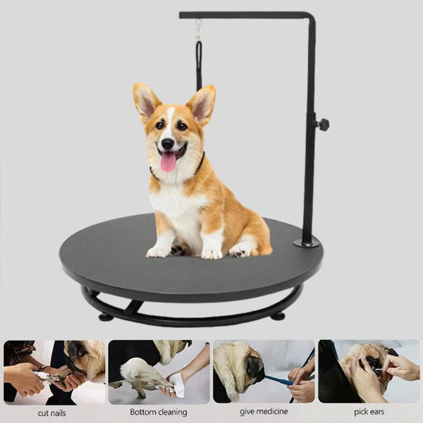 24in Pet Grooming Table with Loop 360° Rotating Grooming Station Adjustable Height - Image 1
