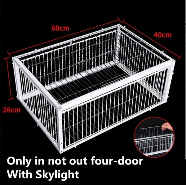 Catch Pigeon Trap One-Way Entrance Pigeon Dove Trap Cage Foldable Galvanised - Image 2