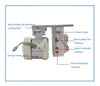 Industrial Brushless Sewing Machine Servo Motor & Controller 750W 200-6500RPM