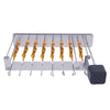 Electric BBQ Skewer Turner Automatic Rotating Grill Shish Kabob Set w/ 10 Skewer