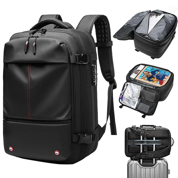 Vacuum Seal Travel Backpack 60L Exapandable Air Compression Built-in Pump