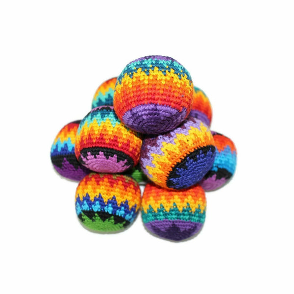 3PCS Juggling Balls Hacky Sacks Footbag Stress Balls Magic Wool Gifts Fun Balls