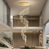 Staircase Chandelier Lighting Crystal Living Room Pendant Light Bar Ceiling Lamp