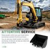 20" No Teeth Flat Backhoe Bucket Mini Excavator Small Digger Attachment 500mm - Image 6