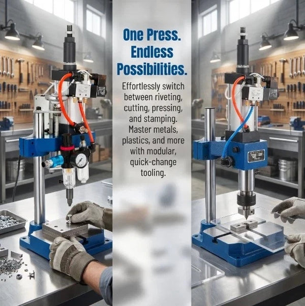 Desktop Pneumatic Punch Press Machine for Electronics Hardware Manufacturing - Image 6