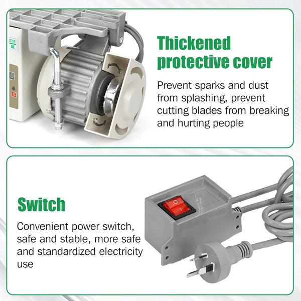 Industrial Brushless Sewing Machine Servo Motor & Controller 750W 200-6500RPM