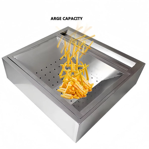 Commercial French Fries Chips Dump Station Oil Colanders Filter For Potato Chips - Image 1