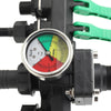 3 Way Hose Splitter Valve Agricultural Sprayer Control Shut Off  Pressure Gauge