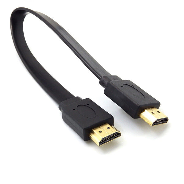Full HD Short HDMI Male to Male Plug Flat Cable Cord for Audio Video HDTV 30cm - Image 9