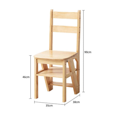 Folding Step Ladder Chair 4 Tier Multifunctional Plant Stand Ladder Stool Shelf - Image 11