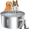 Dog Water Fountain Stainless Steel 7L/236oz Automatic Drinking Dispenser Bowl