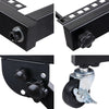 12U Adjustable Audio Rack Mount Studio Equipment Rolling Mixer Stand Stage Cart