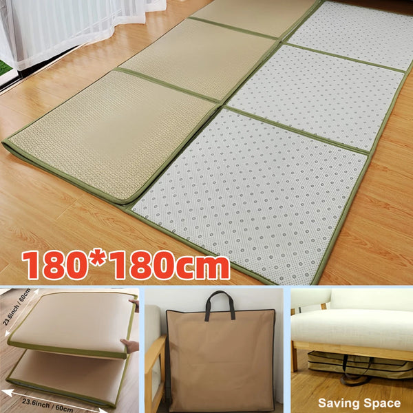 Japanese Tatami Mat Igusa Tatami Mattress 0.47'' Thick Japanese Floor Mattress - Image 1