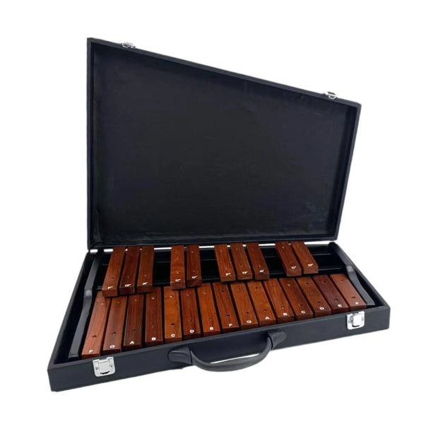 25 Note Xylophone Professional Wooden Glockenspiel Xylophone with Pair Mallet