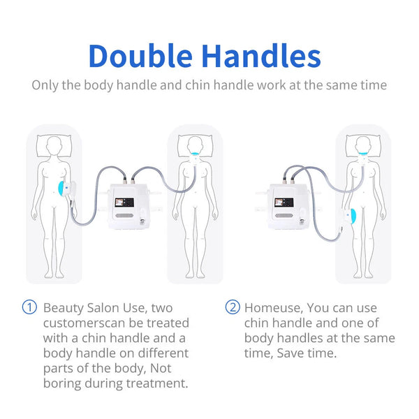 2 Handles Body Cellulite Burning Cooling Fat Freeze Slimming Machine Shaping