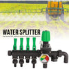 3 Way Hose Splitter Valve Agricultural Sprayer Control Shut Off  Pressure Gauge