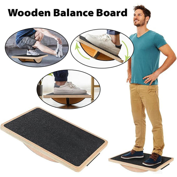 Non-Slip Wooden Slant Board Incline Balance Board Calf Stretcher Gym Exercise