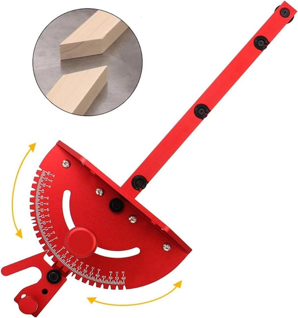 Table Saw Precision Miter Gauge For 30/45mm T Track With Miter Gauge Fence & Bar