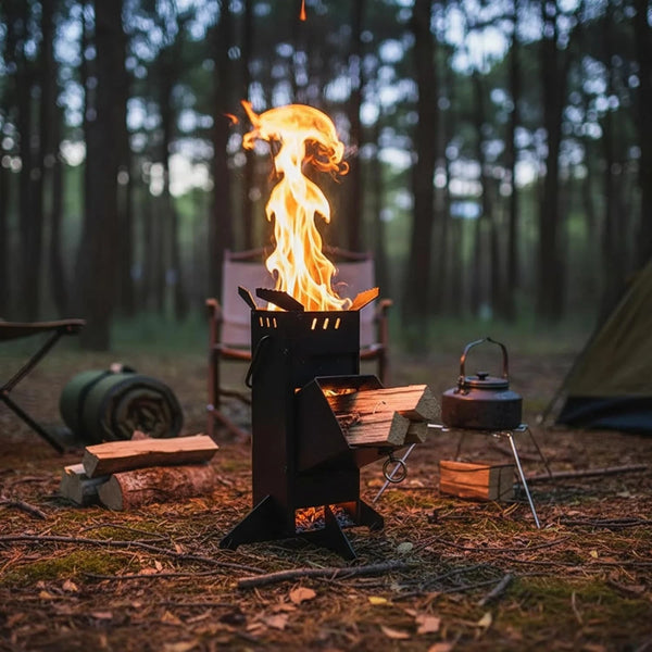 Rocket Stove Portable Wood Stove Fire Camping Stove for Outdoor Cooking Camping - Image 8