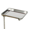 Salon Tray Adjustable Height Salon Rolling Tray for Tatto Medical Dental Tray