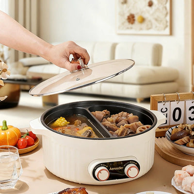 7L Electric Hot pot with Divider Dual Control Cooker Yuanyang Hot Pot 2000W - Image 8