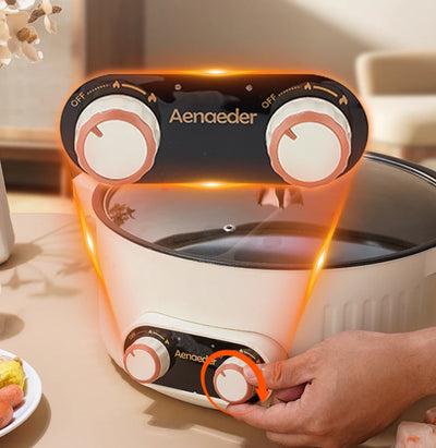 7L Electric Hot pot with Divider Dual Control Cooker Yuanyang Hot Pot 2000W - Image 3