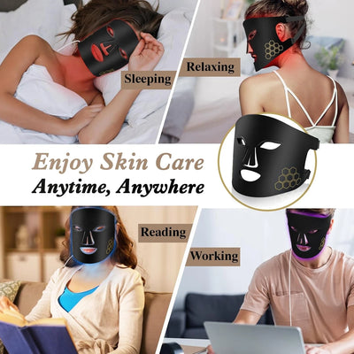 4 in 1 Red Light Therapy Mask Red Led Light Therapy Infrared Flexible Soft Mask - Image 12