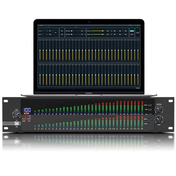 Professional Dual Channel 31-Band Equalizer Digital Synchronized Control Display - Image 5