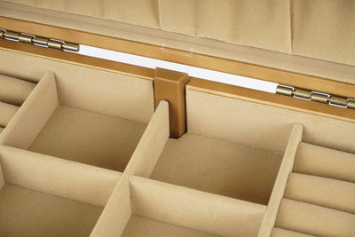 3-Tier Wooden Jewelry Box Jewelry Organizer Case Large Storage Box 29*19*17.5cm - Image 9