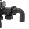 3 Way Hose Splitter Valve Agricultural Sprayer Control Shut Off  Pressure Gauge