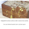 3-Tier Wooden Jewelry Box Jewelry Organizer Case Large Storage Box 29*19*17.5cm - Image 2