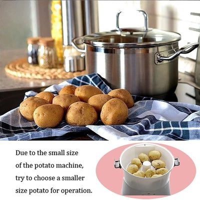 Electric Potato Peeler Commercial Automatic Peeler Suitable for 1.76 lb Potatoes - Image 16