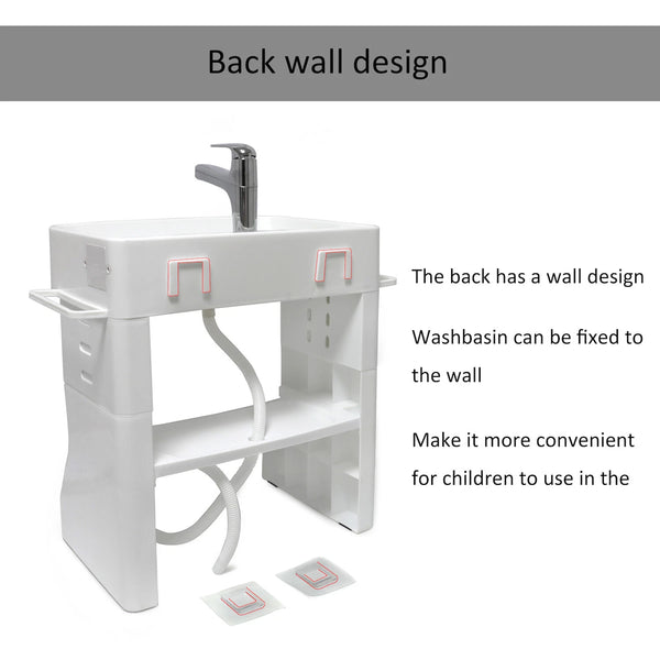 Adjustable Wash Basin Station For Child Toddler Early Training Learning Plastic
