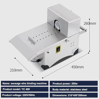 Electric Sausage Tying Machine Automatic Sausage Knotting Machine Stainless AU