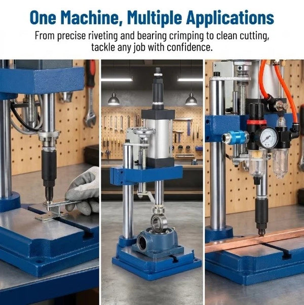 Desktop Pneumatic Punch Press Machine for Electronics Hardware Manufacturing - Image 9