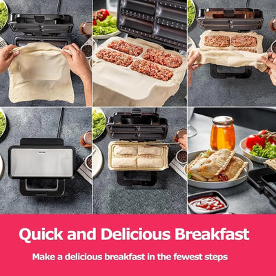 Sausage Roll Maker Sausage Roll Maker Hot Dog Maker Breakfast Machine 800W AIWFL - Image 6