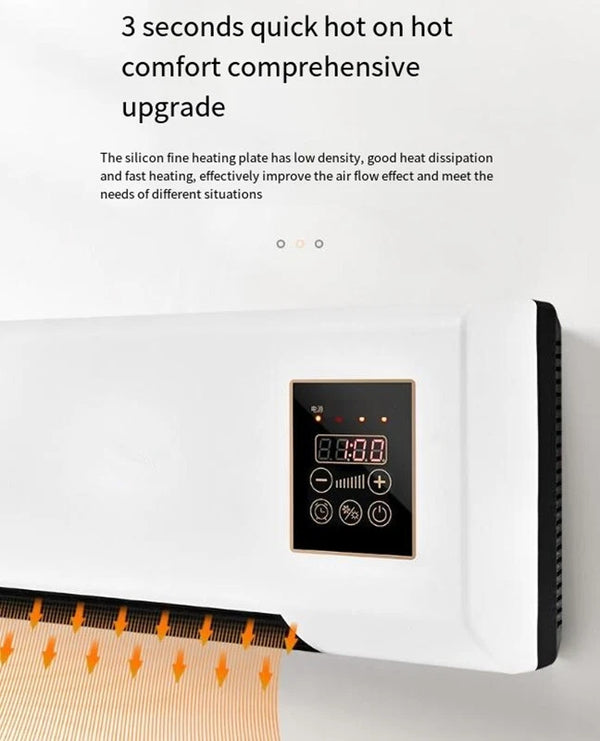 Wall Mounted Fan Air Conditioner Mini Fan Natural Wind Heating Double Use 2000W - Image 7