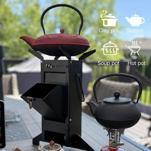 Rocket Stove Portable Wood Stove Fire Camping Stove for Outdoor Cooking Camping - Image 10
