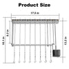 Electric BBQ Skewer Turner Automatic Rotating Grill Shish Kabob Set w/ 10 Skewer