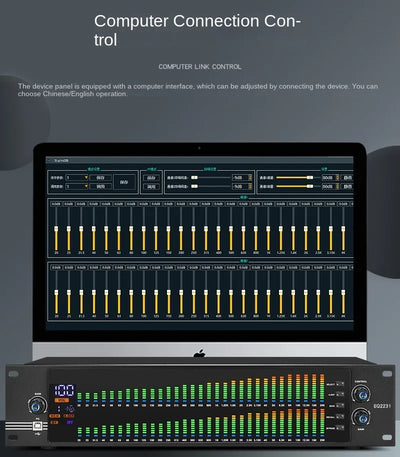 Professional Dual Channel 31-Band Equalizer Digital Synchronized Control Display - Image 11