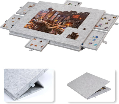 1000-2000 Pieces Tilting Jigsaw Puzzle Board with 2-in-1 Stand and Cover - Image 18