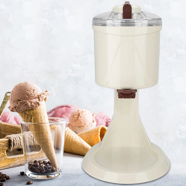 1L Automatic Small Soft Ice Cream Cones Maker Household DIY Ice Cream Roll Maker